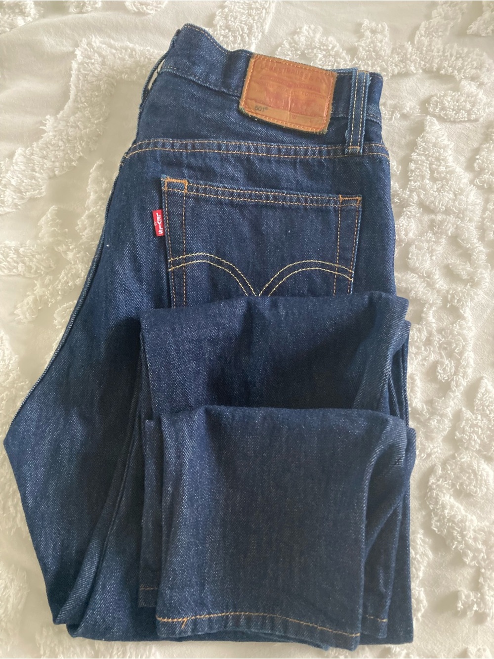 Levi's Indigo Blue Straight-Leg Denim Jeans
